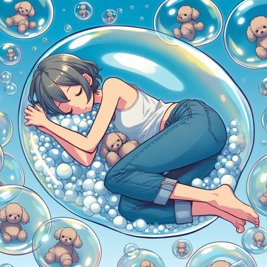 睡眠 女性 トイプードル